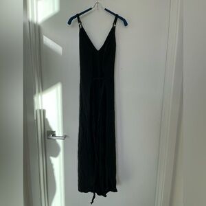 CP Shades 100% linen v-neck & back dress with adjustable tie and straps